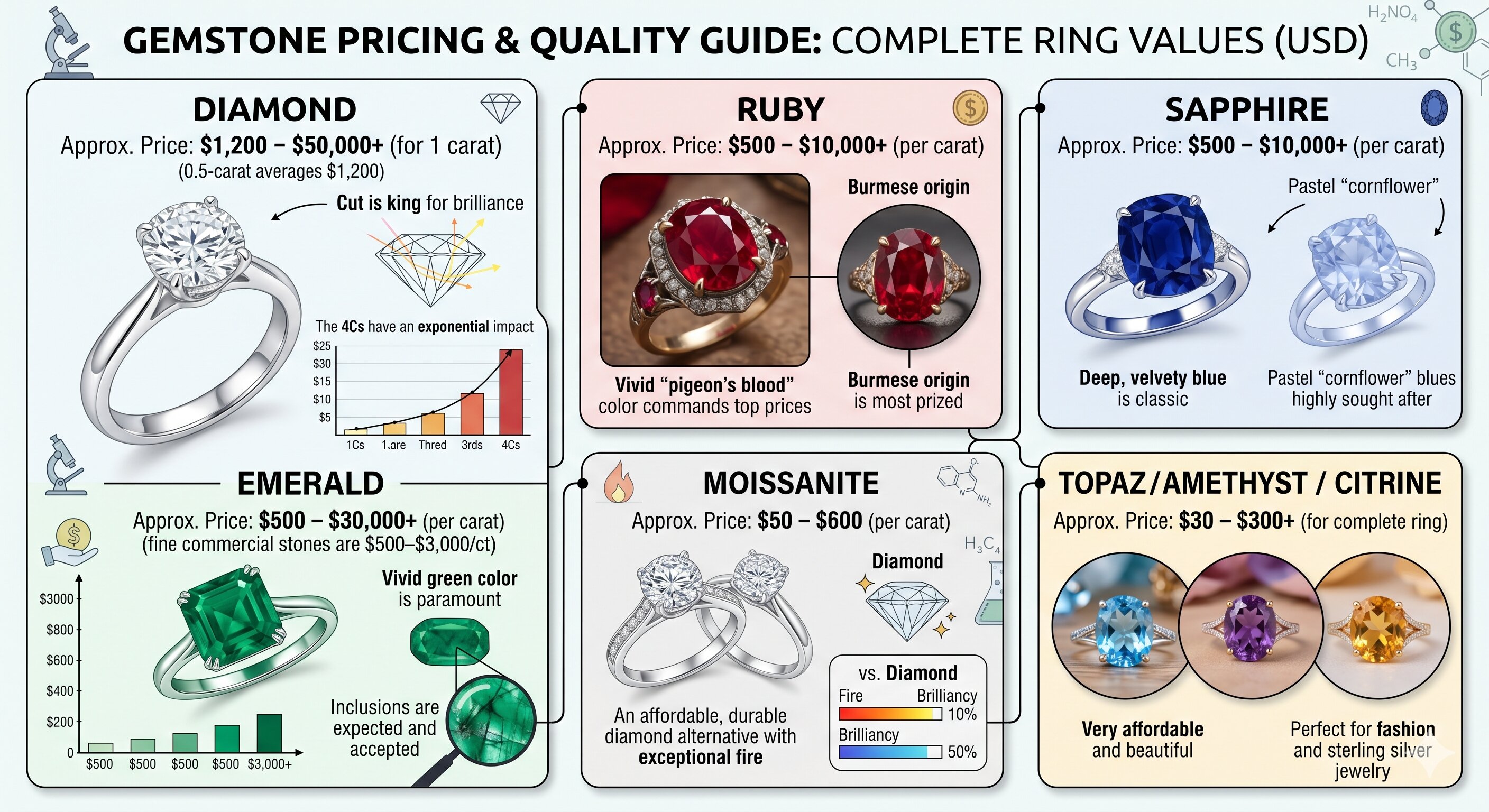gemstone pricing quality guide